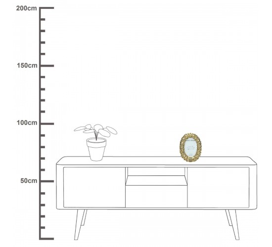 Κορνίζα ArteLibre Χρυσό Polyresin 13x18cm