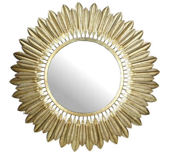 Καθρέπτης ArteLibre Χρυσό Μέταλλο 70x4x70cm