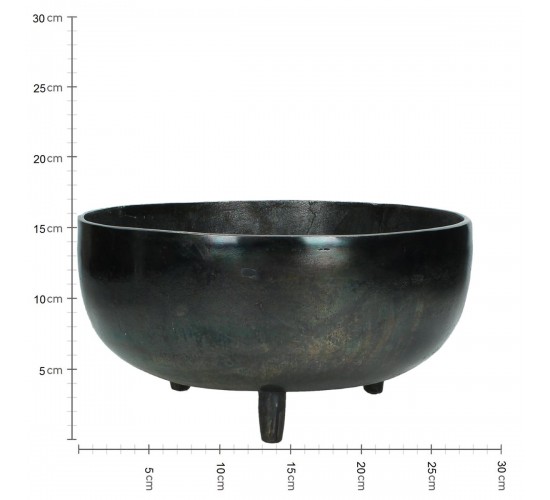 Κασπώ ArteLibre Μαύρο Αλουμίνιο 27.5x27.5x14.5cm