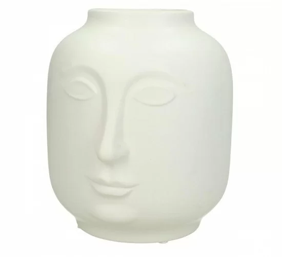 Βάζο Λευκό Κεραμικό 17.6x16x18.6cm Βάζο Λευκό Κεραμικό 17.6x16x18.6cm