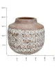 Βάζο Καφέ Τερακότα 22xx22x20cm Βάζο Καφέ Τερακότα 22xx22x20cm