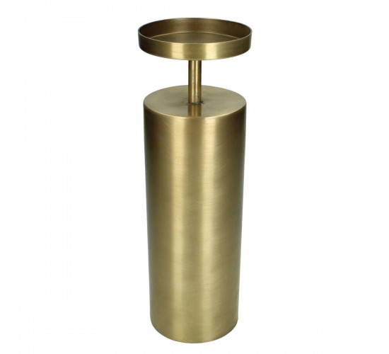 Κηροπήγιο ArteLibre Χρυσό Μέταλλο 10.5x10.5x32.5cm