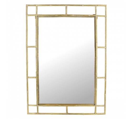 Καθρέπτης ArteLibre Χρυσό Μέταλλο 69.5x3x99cm