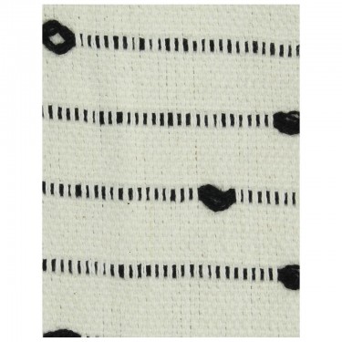 Ριχτάρι ArteLibre Ριγέ Μαύρο Βαμβακερό 130x170cm