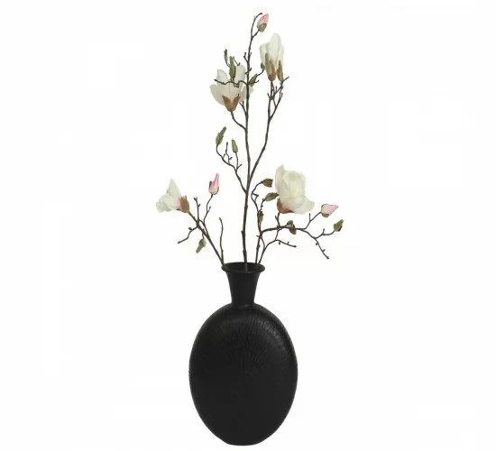 Βάζο Μαύρο Μέταλλο 29x11x36cm Βάζο Μαύρο Μέταλλο 29x11x36cm
