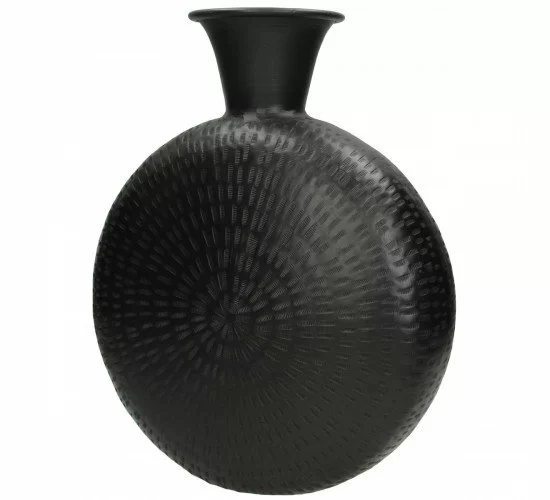 Βάζο Μαύρο Μέταλλο 29x11x36cm Βάζο Μαύρο Μέταλλο 29x11x36cm