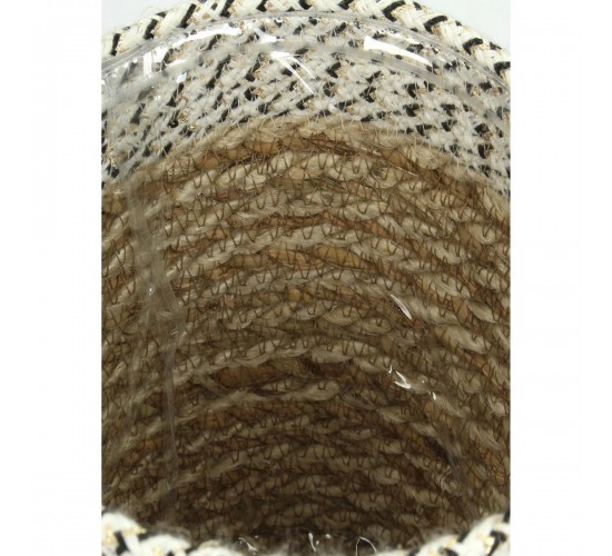 Καλάθι ArteLibre Φύλλο Hogla Φυσικό 20x20x20cm Σετ 3Τμχ