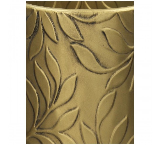 Κασπώ ArteLibre Φύλλο Χρυσό Μέταλλο 25x25x46.5cm Σετ 3Τμχ