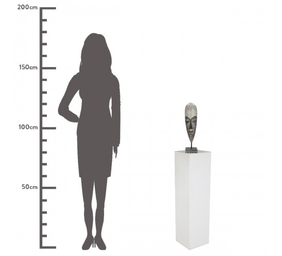 Διακοσμητικό ArteLibre Μάσκα Καφέ Polyresin 10.2x7x40.5cm