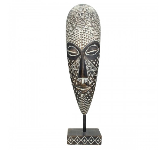 Διακοσμητικό ArteLibre Μάσκα Καφέ Polyresin 10.2x7x40.5cm