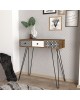Κονσόλα LIDYA Καφέ Με Σχέδιο 90x35x91cm Κονσόλα LIDYA Καφέ Με Σχέδιο 90x35x91cm