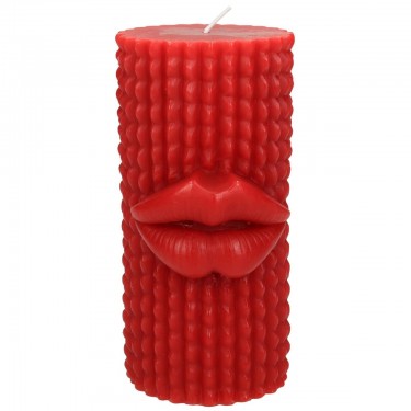Κερί ArteLibre Χείλος Κόκκινο 7.3x7.3x15cm