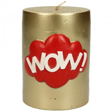 Κερί ArteLibre -Wow!- Χρυσό 7.5x7.5x10cm