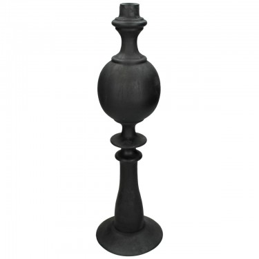 Κηροπήγιο ArteLibre Μαύρο Polyresin 13x13x44cm