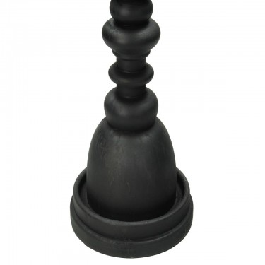 Κηροπήγιο ArteLibre Μαύρο Polyresin 12.5x12.5x50cm