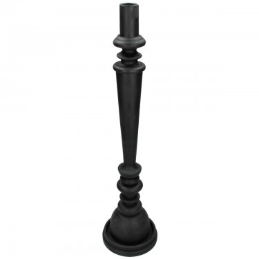 Κηροπήγιο ArteLibre Μαύρο Polyresin 12.5x12.5x50cm