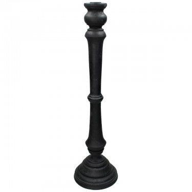 Κηροπήγιο ArteLibre Μαύρο Polyresin 15x15x55cm