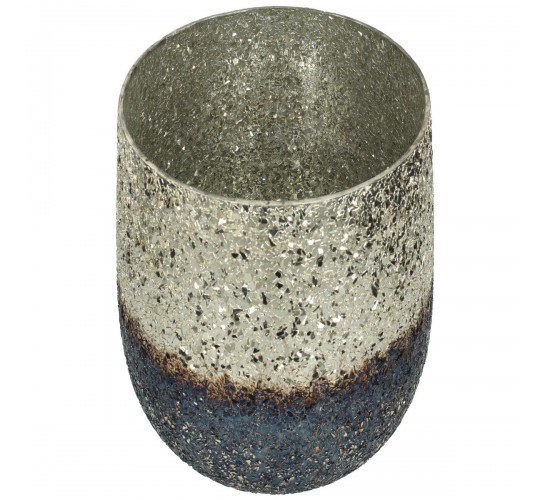 Κηροπήγιο ArteLibre Ασημί Γυαλί 20x20x20cm