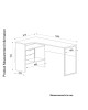 Γραφείο ArteLibre LOLA Φυσικό/Μαύρο 145x81x76cm Γραφείο ArteLibre LOLA Φυσικό/Μαύρο 145x81x76cm