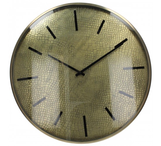 Ρολόι Τοίχου ArteLibre Χρυσό Μέταλλο 60x5x60cm