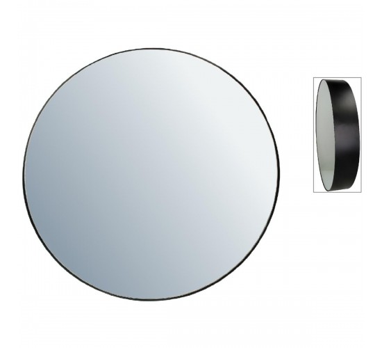 Καθρέπτης ArteLibre Μαύρο Μέταλλο 43x10x43cm