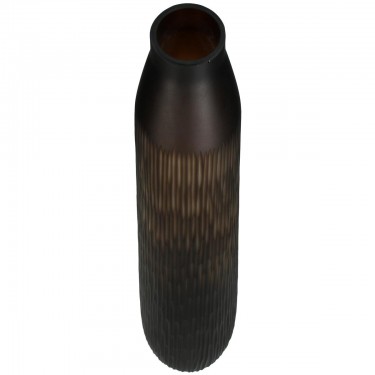 Βάζο ArteLibre Καφέ Γυαλί 14x14x43cm