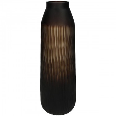 Βάζο ArteLibre Καφέ Γυαλί 14x14x43cm