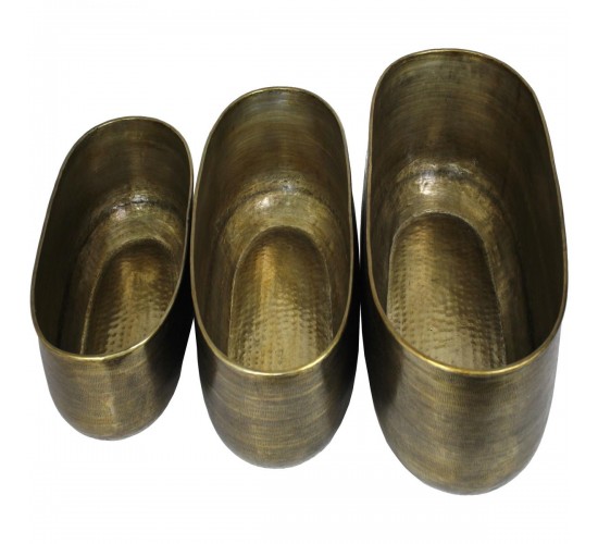 Κασπώ ArteLibre Μπρονζέ Μέταλλο 74x34.5x29cm Σετ 3Τμχ