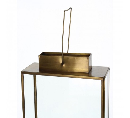 Φανάρι ArteLibre Χρυσό Χάλκινο 28x11x46cm