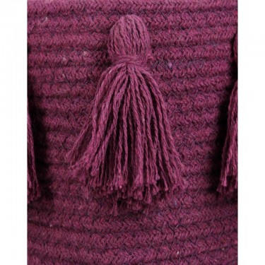 Καλάθι ArteLibre Μοβ Βαμβακερό 25x25x25cm Σετ 3Τμχ