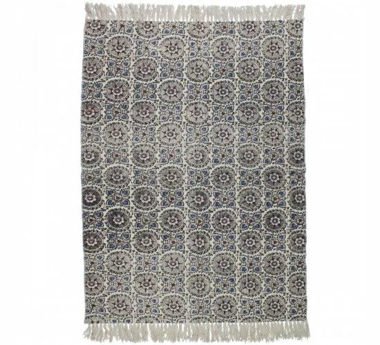 Χαλί Μπλε Βαμβακερό 120x180cm Χαλί Μπλε Βαμβακερό 120x180cm