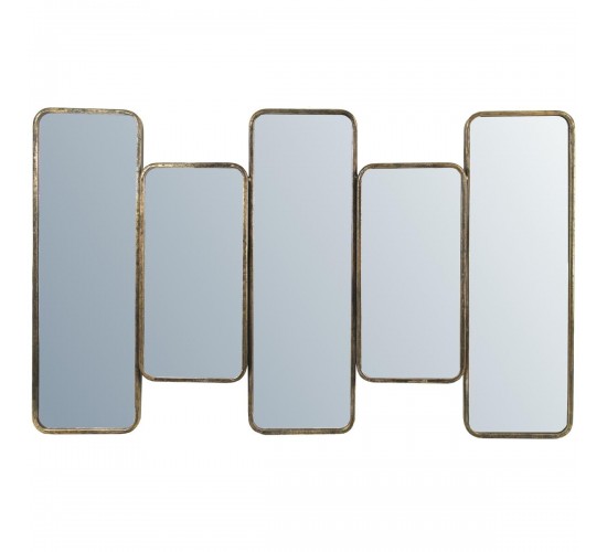 Καθρέπτης ArteLibre Καφέ Μέταλλο 100x4.5x60cm