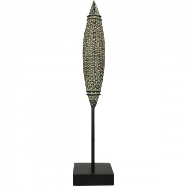 Διακοσμητικό ArteLibre Tribal Μαύρο Polyresin 10x10x45cm