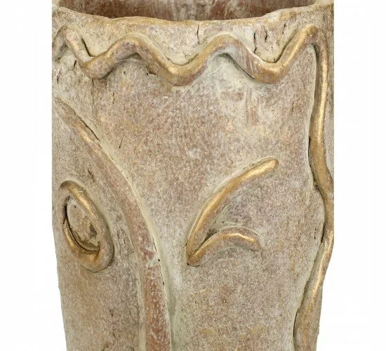 Κασπώ Πρόσωπο Χρυσό Τσιμέντο 15x14.5x22.5cm