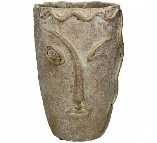 Κασπώ Πρόσωπο Χρυσό Τσιμέντο 15x14.5x22.5cm