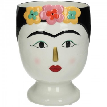 Κασπώ ArteLibre Γυναίκα Με Λουλούδια Πολύχρωμο Δολομίτης 15x14.6x19.3cm