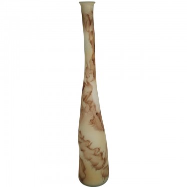 Βάζο ArteLibre Καφέ Ανακυκλωμένο Γυαλί 18x18x120cm