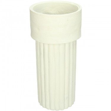 Βάζο ArteLibre Ιβουάρ Polyresin 12.4x12.4x25.5cm