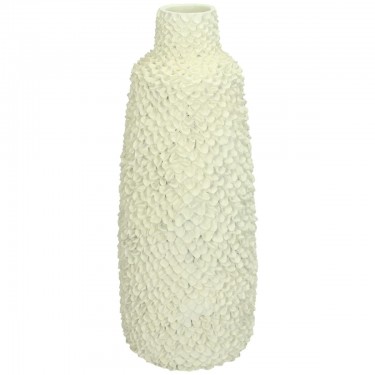 Βάζο ArteLibre Ιβουάρ Polyresin 12.7x12.7x30.7cm