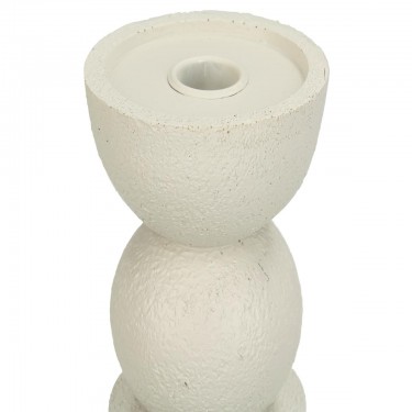 Κηροπήγιο ArteLibre Στολίδι Ιβουάρ Polyresin 11x11x19cm