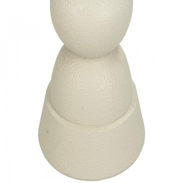 Κηροπήγιο ArteLibre Στολίδι Ιβουάρ Polyresin 11x11x23cm