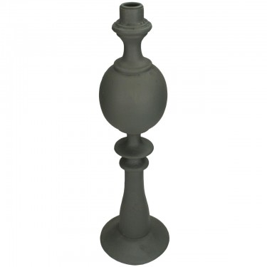 Κηροπήγιο ArteLibre Γκρι Polyresin 13x13x44cm