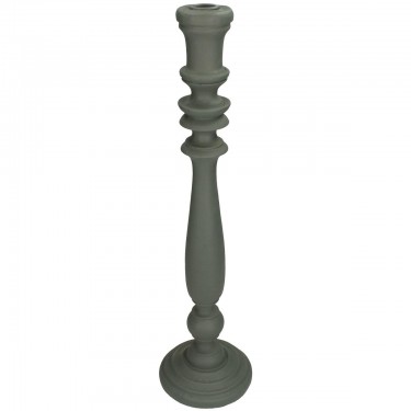 Κηροπήγιο ArteLibre Γκρι Polyresin 12.5x12.5x48cm