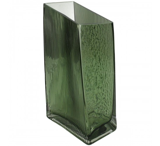 Βάζο ArteLibre Πράσινο Γυαλί 14x9x25cm