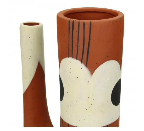 Βάζο Πολύχρωμο Τερακότα 15.8x6.9x22cm Βάζο Πολύχρωμο Τερακότα 15.8x6.9x22cm