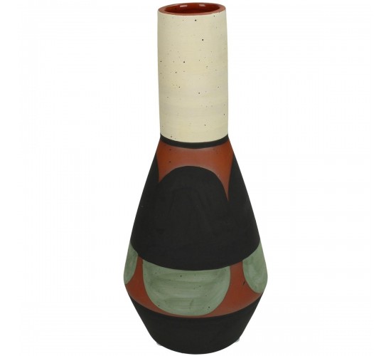 Βάζο Πολύχρωμο Τερακότα 11x11x25.3cm
