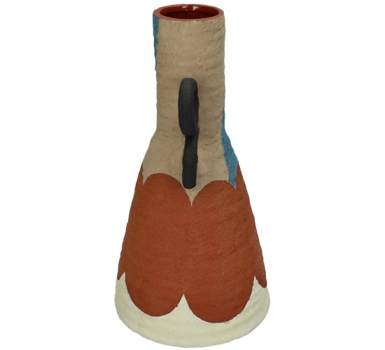 Βάζο Πολύχρωμο Τερακότα 13.2x13.2x25.5cm