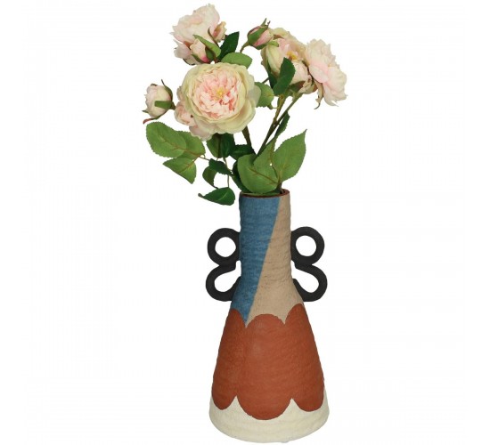 Βάζο Πολύχρωμο Τερακότα 13.2x13.2x25.5cm