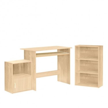 Γραφείο Σετ ArteLibre CYGNUS Φυσικό 90x50x75/50x23x80/41x29x54cm