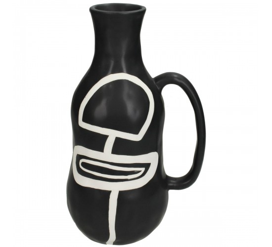 Βάζο ArteLibre Μαύρο Δολομίτης 17.8x12.8x28cm